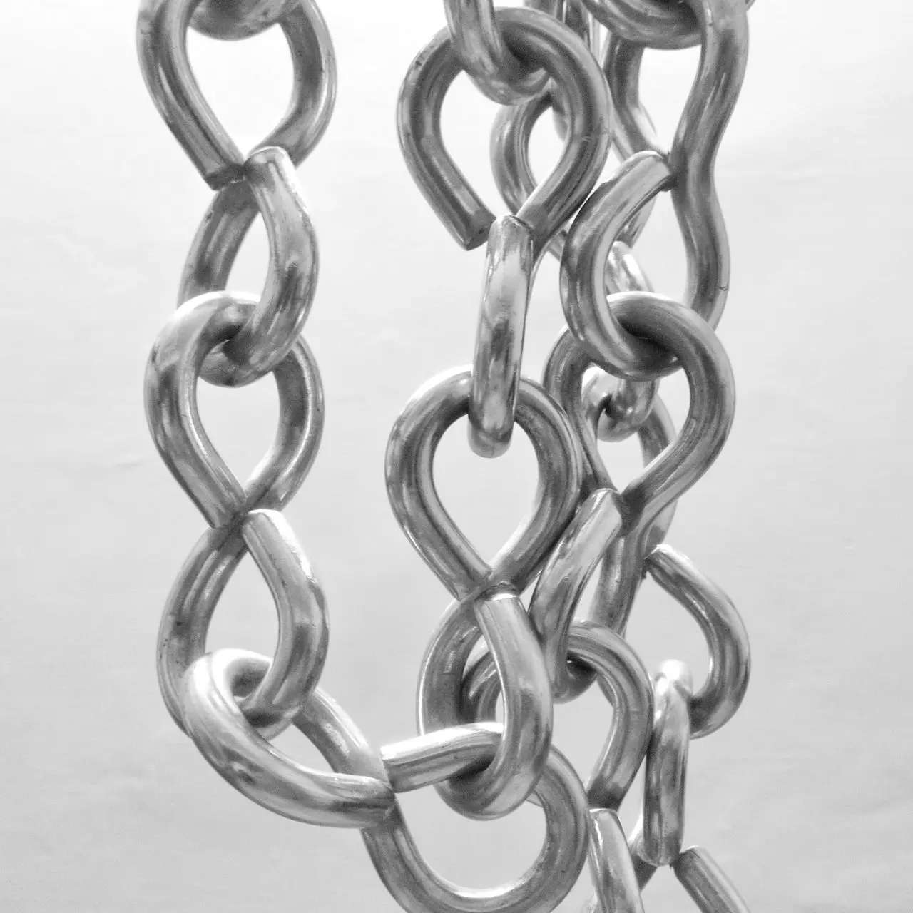 silver stainless steel chain